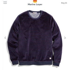 Marine Layer Velour Crewneck (Mens)